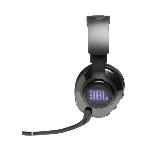 JBL Quantum 400 - Black - USB over-ear PC gaming headset with game-chat dial - Detailshot 5 image number null